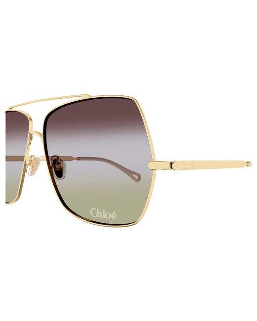 Chloé Black Ch0278S 002 Sunglasses Metal Squared