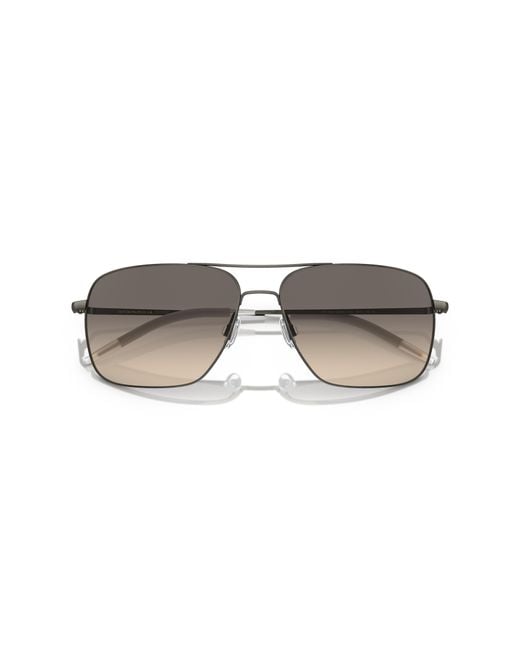 Oliver Peoples Black Ov1150S Clifton 528932 Sunglasses Metal Squared Normal for men