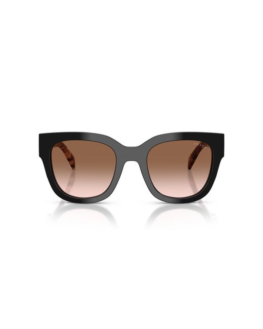 Prada Black Pr C04S 28F90P Sunglasses Acetate Squared Normal Nuanced
