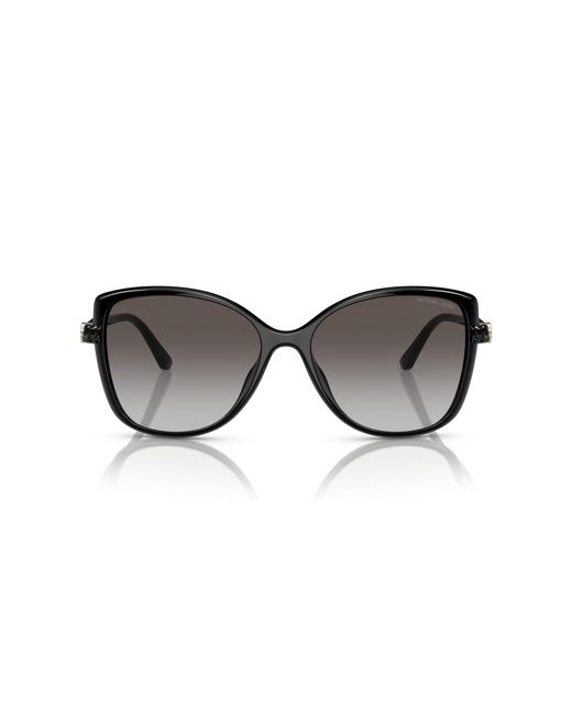 Michael Kors Black Mk2181U Malta 30058G Sunglasses Injected Butterfly Normal Shaded