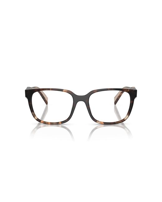 Prada Black Pr 17Zv 07R1O1 Optical Frames Acetate Squared Normal