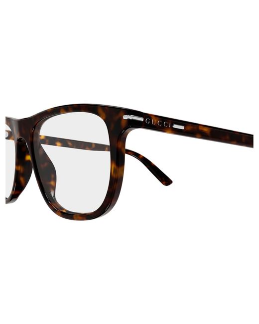 Gucci Black Gg2130O 002 Optical Frames Acetate Transparent Squared for men