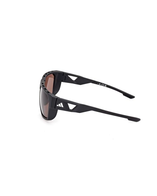 Adidas Originals Black Sp0097 02E Sunglasses Injected Round Normal for men