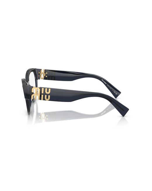 Miu Miu Black Mu 01Vv 08Q1O1 Optical Frames Acetate Pantos Normal