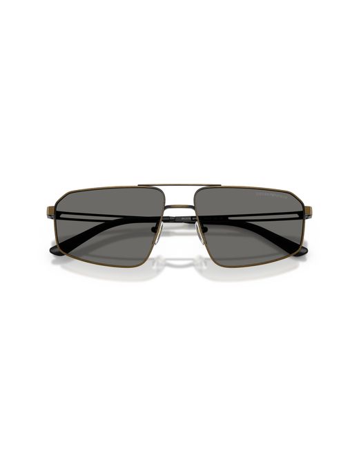 Emporio Armani Black Ea2173 327087 Sunglasses Metal Pilot Normal for men