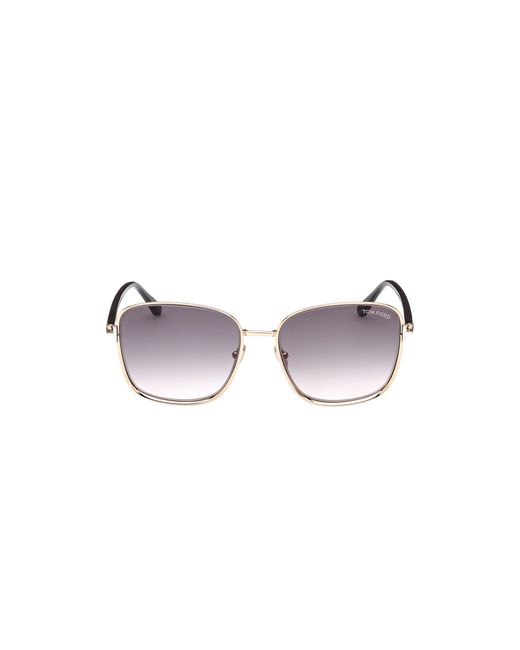 Tom Ford Black Ft1029 Fern 28B Sunglasses Metal Squared Normal Shaded