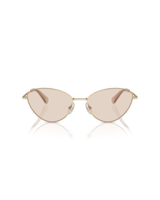 Swarovski Black Sk7014 4013M4 Sunglasses Metal Cat Eye Photochromatic Photochromatic