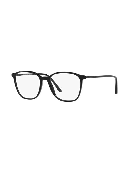 Giorgio Armani Black Ar7236 5001 Optical Frames Acetate Transparent Squared Normal for men
