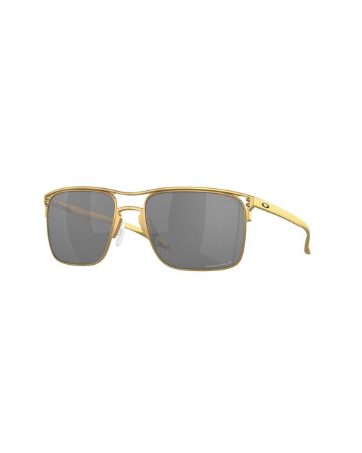 Oakley Black Oo6048 Holbrook Ti 604807 Sunglasses Titanium Squared Polarized Prizm for men
