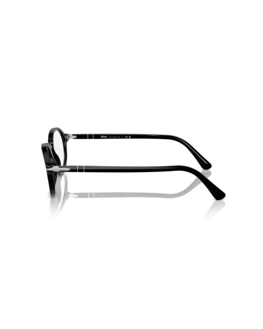 Persol Black Po3351V 95 Optical Frames Acetate Transparent Round Normal
