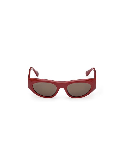 MAX&Co. Red Mo0147 66E Sunglasses Injected Cat Eye Normal