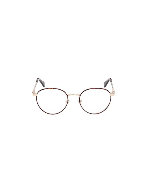 Guess Black Gu5221 052 Optical Frames Metal Round Normal