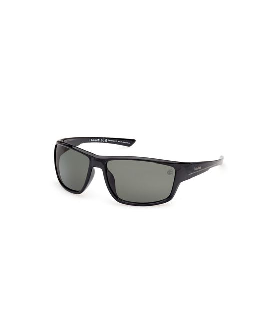 Timberland Black Tb00003 01R Sunglasses Injected Squared Polarized for men
