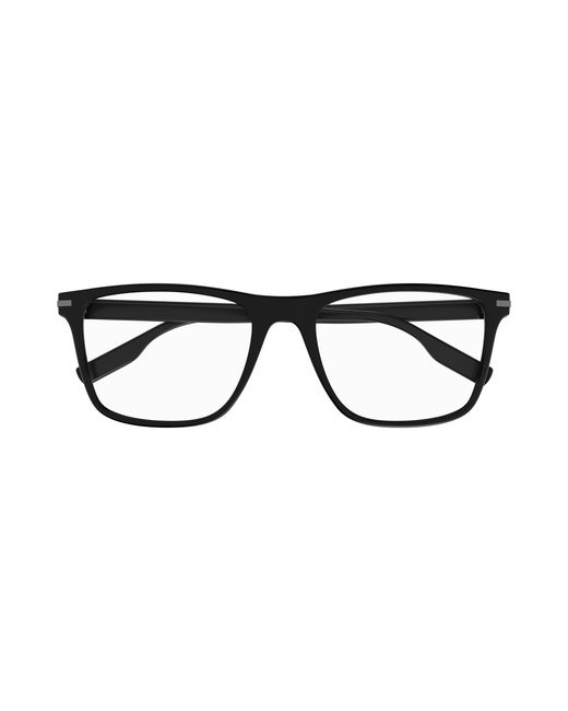 Montblanc Black Mb0251O 001 Optical Frames Acetate Squared for men