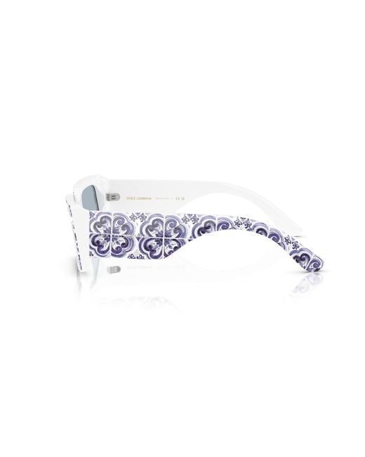 Dolce & Gabbana Black Dg4416 345155 Sunglasses Acetate Light Squared Mirrored