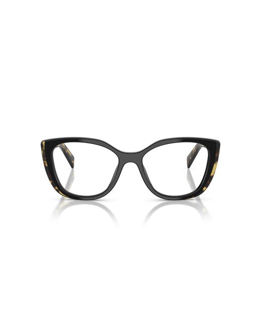 Prada Black Pr B04V 3891O1 Optical Frames Acetate Transparent Cat Eye Normal