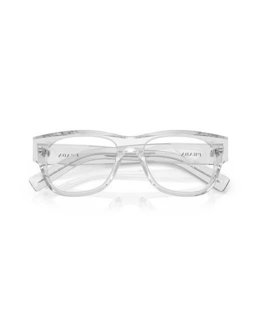 Prada Black Pr D08Vu 12R1O1 Optical Frames Acetate Squared Normal for men