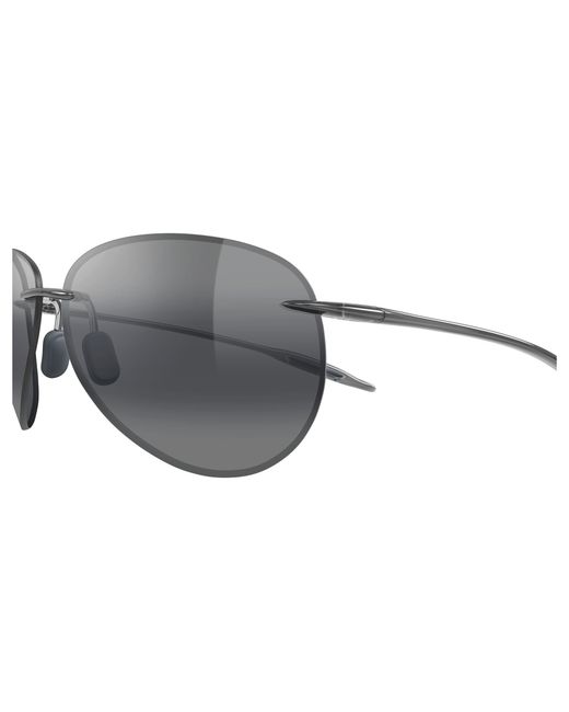 Maui Jim Black Mj0421S 005 Sunglasses Injected Pilot