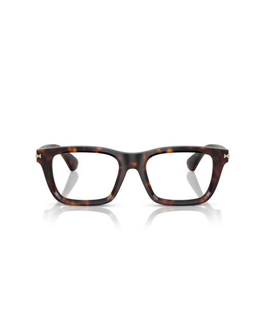Burberry Black Be2419 3002 Optical Frames Acetate Transparent Squared Normal for men