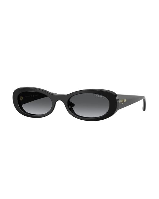 Vogue Eyewear Black Vo5582S W44/T3 Sunglasses Acetate Round Polarized Nuanced