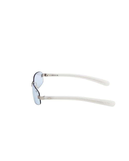 Adidas White Or0130 17V Sunglasses Metal Squared Photochromic