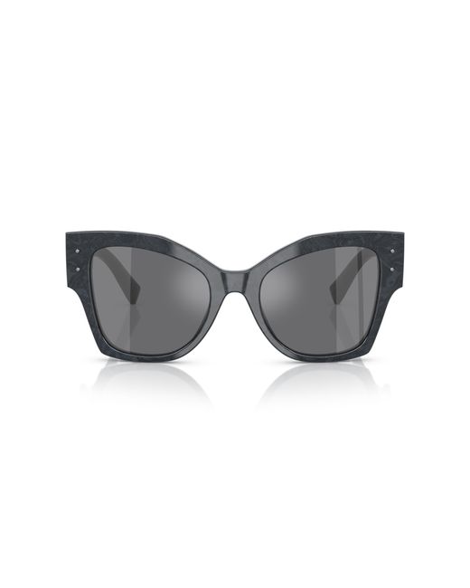 Dolce & Gabbana Black Dg4478 34416V Sunglasses Acetate Cat Eye Normal