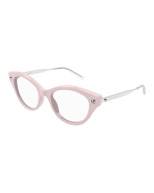 McQueen Black Am0485O 003 Optical Frames Acetate Transparent Cat Eye