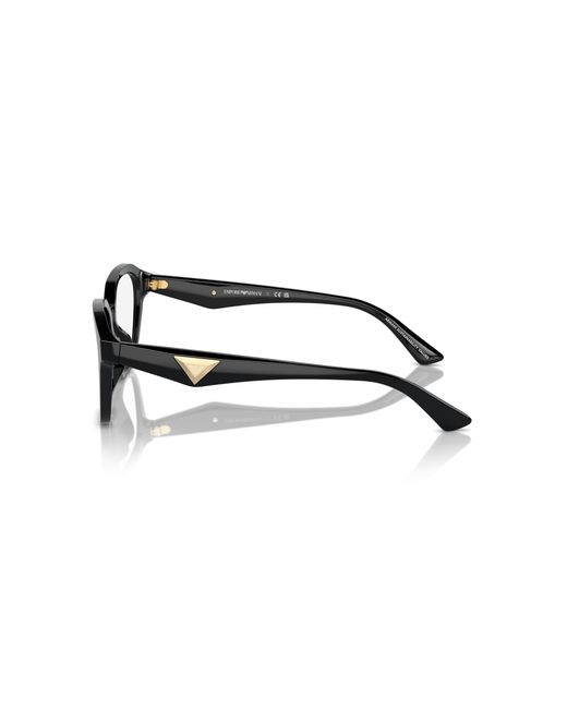 Emporio Armani Black Ea3235U 5017 Optical Frames Acetate Transparent Geometric Normal