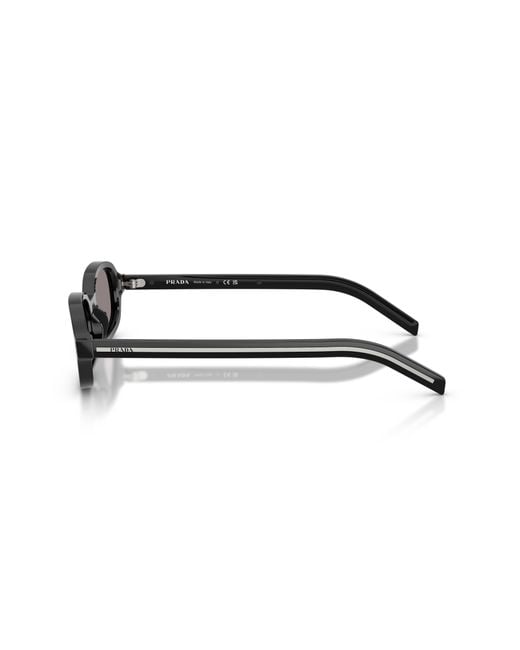 Prada Black Pr D06S 16K03D Sunglasses Acetate Round Normal