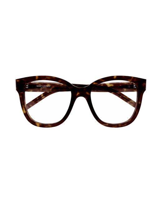 Saint Laurent Black Sl M97 004 Optical Frames Acetate Transparent Squared