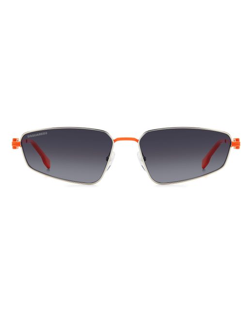 DSquared² Black Icon 0015/S G2I/9O Sunglasses Metal Geometric Normal Shaded for men