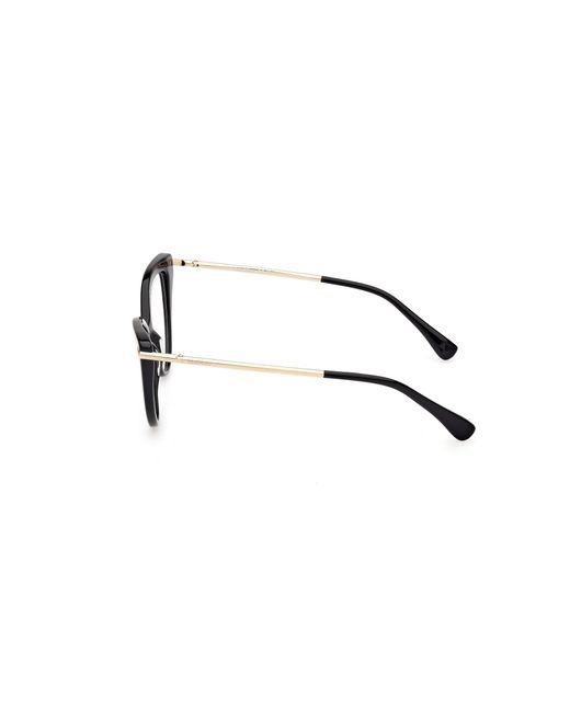 Max Mara Black Mm5145 001 Optical Frames Acetate Cat Eye Normal