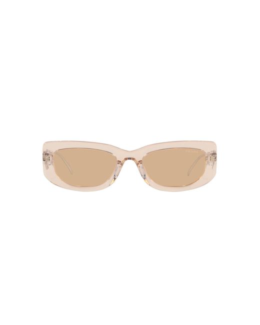 Prada Black Pr 14Ys 19M4I2 Sunglasses Acetate Squared Normal