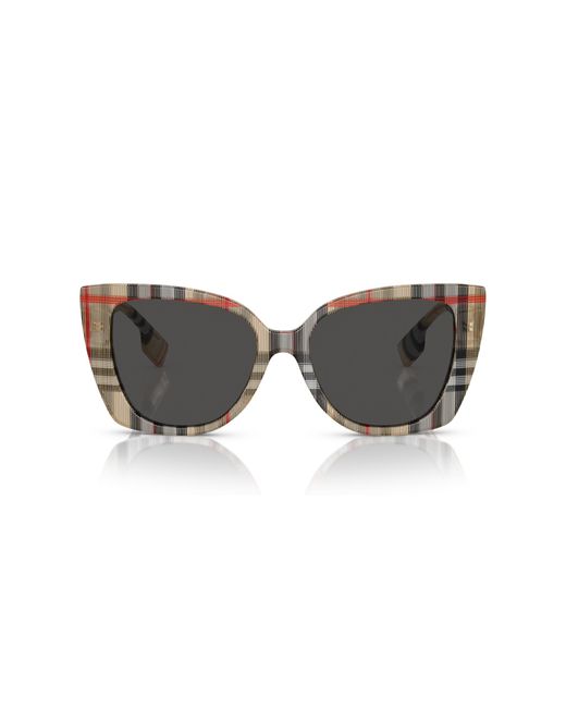 Burberry Black Be4393 Meryl 377887 Sunglasses Acetate Cat Eye Normal