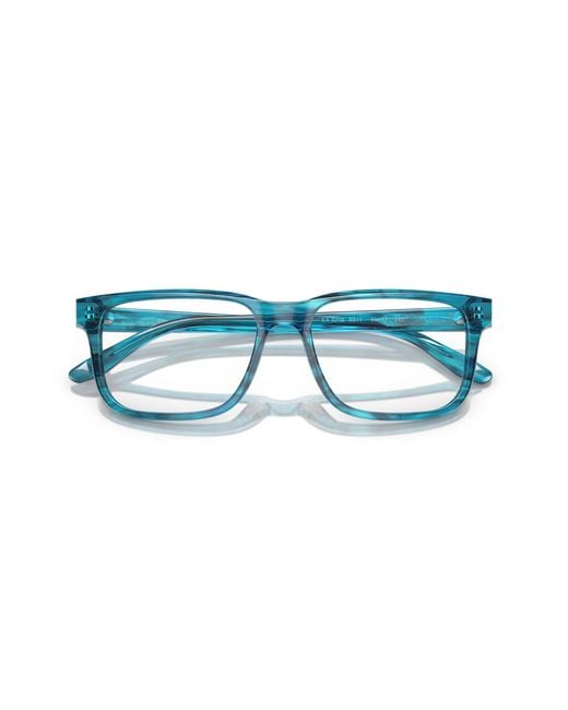 Emporio Armani Black Ea3218 5311 Optical Frames Acetate Squared for men