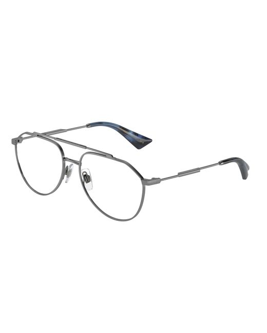 Dolce & Gabbana Black Dg1353 04 Optical Frames Metal Transparent Pilot Normal for men