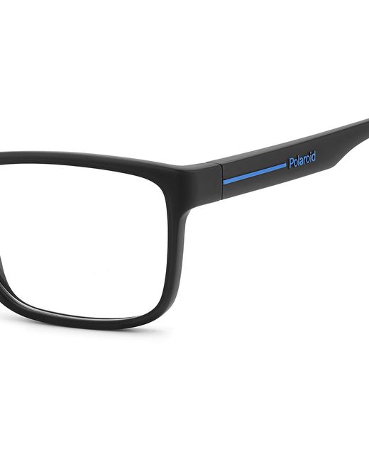 Polaroid Black Pld D569 0Vk Optical Frames Eco-Poliame Squared Normal for men