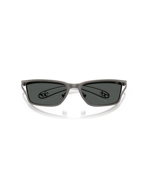 DIESEL Black Dl1015 100987 Sunglasses Metal Squared Normal