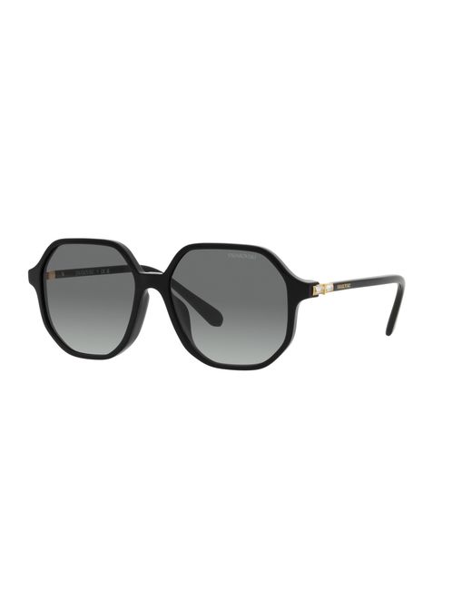 Swarovski Black Sk6003 100111 Sunglasses Acetate Geometric Normal Shaded