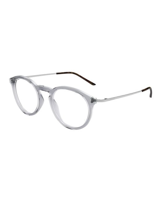 Gucci Black Gg1710O 003 Optical Frames Acetate Transparent Round for men