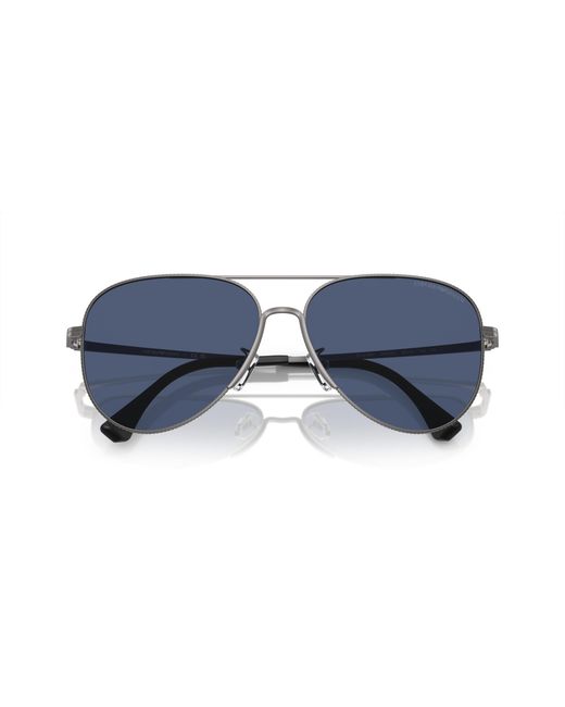 Emporio Armani Black Ea2149D 300380 Sunglasses Metal Pilot Normal for men