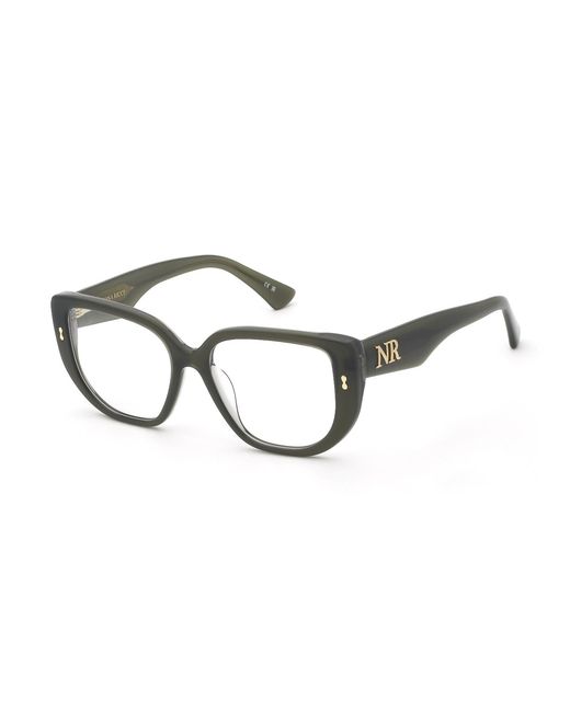 Nina Ricci Black Vnr465 0Act Optical Frames Acetate Geometric