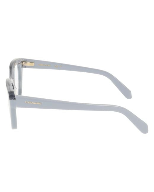Ferragamo Black Sf3023 454 Optical Frames Acetate Squared Normal