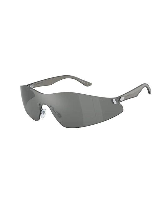 Emporio Armani Black Ea2130 3015G8 Sunglasses Metal Mask for men
