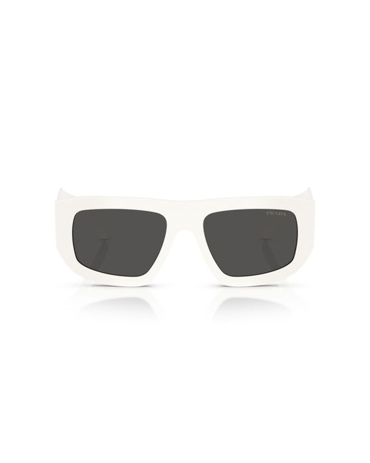 Prada Black Pr D04Su 17K08Z Sunglasses Acetate Geometric Normal