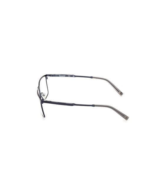 Timberland Black Tb50007 002 Optical Frames Metal Squared Normal for men