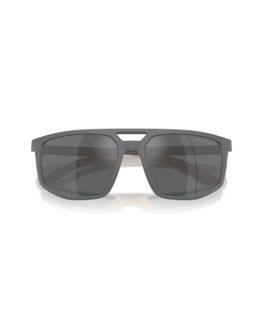 Emporio Armani Black Ea4248U 62616G Sunglasses Injected Pilot Mirrored for men