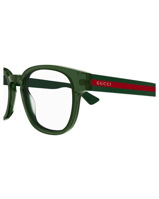 Gucci Black Gg0927O 005 Optical Frames Transparent Squared for men