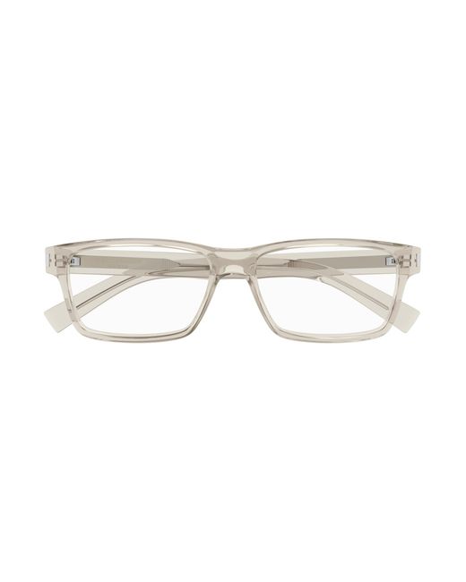 Saint Laurent Black Sl 622 013 Optical Frames Acetate Transparent Squared for men