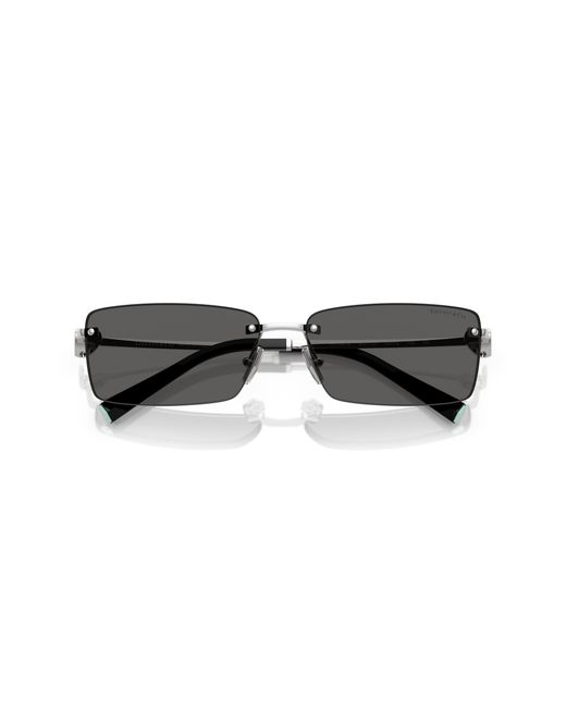 Tiffany & Co Black Tf3108B 6001S4 Sunglasses Metal Squared Normal